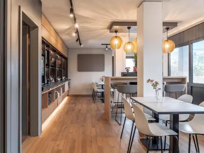 Küche/Küchenzeile in der Unterkunft B&B HOTEL Mainz-Süd