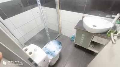 Ein Badezimmer in der Unterkunft Haus110