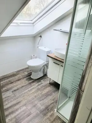 Ein Badezimmer in der Unterkunft Haus110