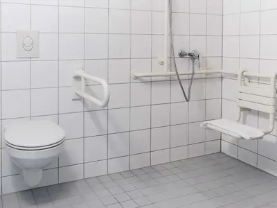 Ein Badezimmer in der Unterkunft B&B Hotel Mannheim-Friedrichsfeld