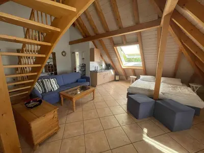 Ein Sitzbereich in der Unterkunft Glattbacher Hof Ferienwohnung 7