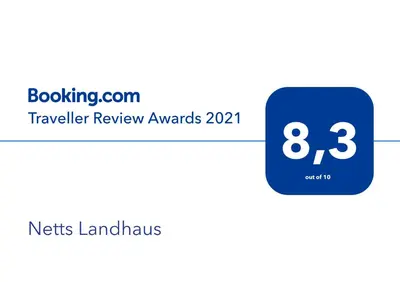 Ein Zertifikat, Auszeichnung, Logo oder anderes Dokument, das in der Unterkunft Netts Landhaus ausgestellt ist