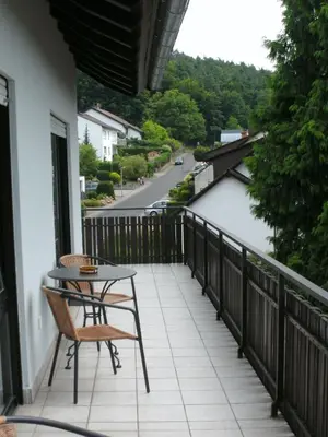 Ein Balkon oder eine Terrasse in der Unterkunft Hotel Tannenhof