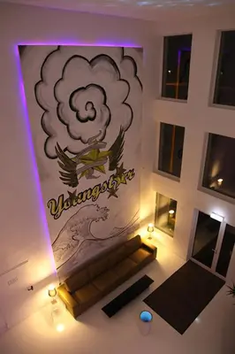 Ein Sitzbereich in der Unterkunft Designhotel Youngstar
