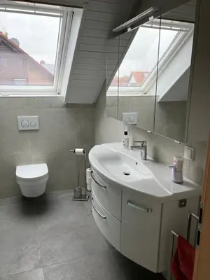 Ein Badezimmer in der Unterkunft Ahorn 11