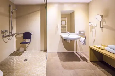 Ein Badezimmer in der Unterkunft Lanzcarré Hotel Mannheim, a member of Radisson Individuals