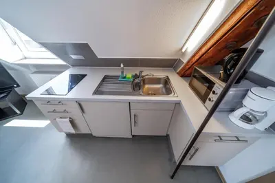 Küche/Küchenzeile in der Unterkunft Milchhof Apartments Aschaffenburg