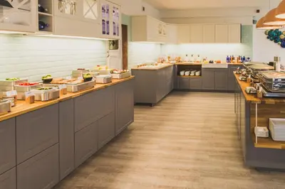 Küche/Küchenzeile in der Unterkunft Hotel Santo