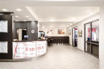 Lobby/Rezeption in der Unterkunft Hotel Speyer am Technik Museum