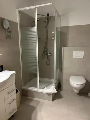 Ein Badezimmer in der Unterkunft Hotel Hasselberg