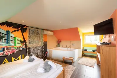 Ein Bett oder Betten in einem Zimmer der Unterkunft Hotel Ziegelruh
