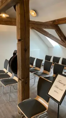Der Geschäftsbereich oder Konferenzraum in der Unterkunft BürgerhausLöwen