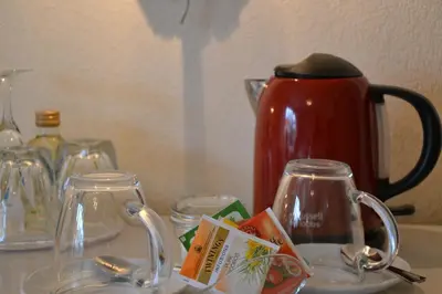 Kaffee-/Teezubehör in der Unterkunft Christian Gartenhotel