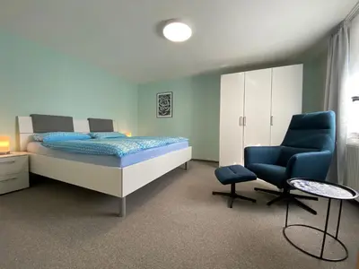 Ein Bett oder Betten in einem Zimmer der Unterkunft Apartment am Kaffelstein - mit Terrasse