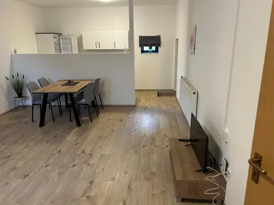 Küche/Küchenzeile in der Unterkunft Haus Elbert Eschau