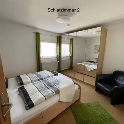 Ein Bett oder Betten in einem Zimmer der Unterkunft Ferienwohnung Anke Kaufmann