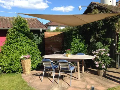 Ein Garten an der Unterkunft Ferienwohnung Anke Kaufmann