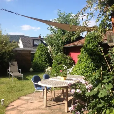 Ein Garten an der Unterkunft Ferienwohnung Anke Kaufmann