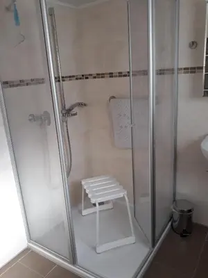 Ein Badezimmer in der Unterkunft Bergfeldhof