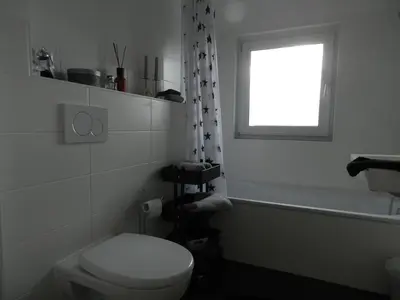 Ein Badezimmer in der Unterkunft Ferienwohnung Burgenblilck