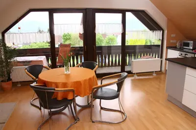 Küche/Küchenzeile in der Unterkunft Ferienwohnungen Haus Albert