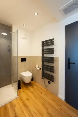 Ein Badezimmer in der Unterkunft Hotel Motodrom