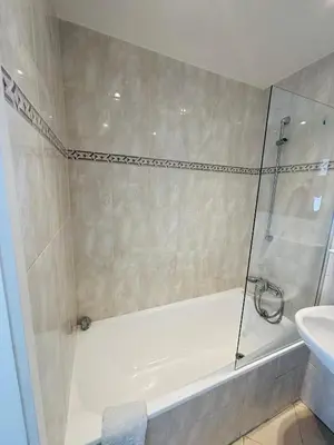 Ein Badezimmer in der Unterkunft Hotel Europa Pforzheim
