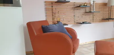 Ein Sitzbereich in der Unterkunft Bacchus - helles und geräumiges Appartement mit Balkon in Uninähe