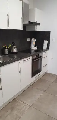 Küche/Küchenzeile in der Unterkunft Ferienwohnung