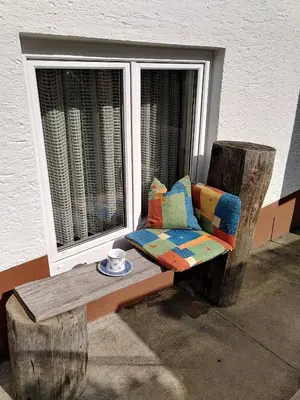 Ein Sitzbereich in der Unterkunft Fewo Frank