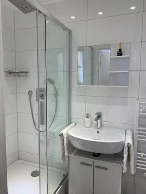 Ein Badezimmer in der Unterkunft Prime Host Charme Apartment