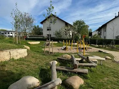 Ein Kinderspielbereich in der Unterkunft Prime Host Charme Apartment