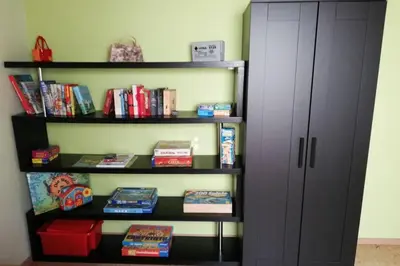 Die Bibliothek in der Ferienwohnung