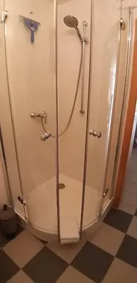 Ein Badezimmer in der Unterkunft Ferienwohnung Am Backhausgarten