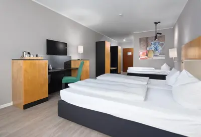 Ein Bett oder Betten in einem Zimmer der Unterkunft Trip Inn Hotel Egelsbach Frankfurt