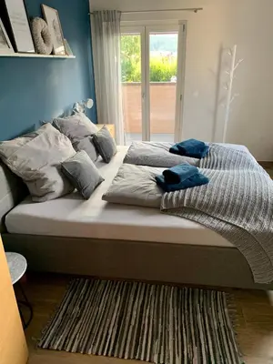 Ein Bett oder Betten in einem Zimmer der Unterkunft Laura‘s Heimat
