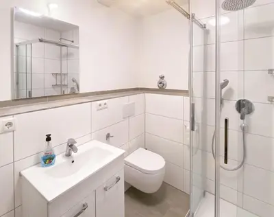 Ein Badezimmer in der Unterkunft Traumhaftes Privatzimmer in Karlsruhe