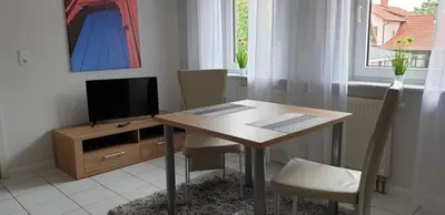 TV/Unterhaltungsangebot in der Unterkunft Ferienwohnung Bernhard