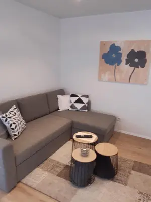 Ein Sitzbereich in der Unterkunft Haus Storck