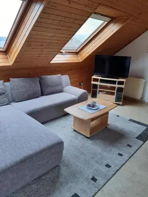 Ein Sitzbereich in der Unterkunft Haus Storck
