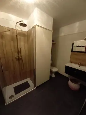 Ein Badezimmer in der Unterkunft Die Eiche