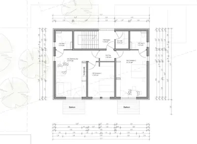 Grundriss der Unterkunft Sonnenscheinhaus Wohnung 1