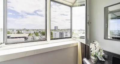 Ein Balkon oder eine Terrasse in der Unterkunft PLAZA Premium Darmstadt