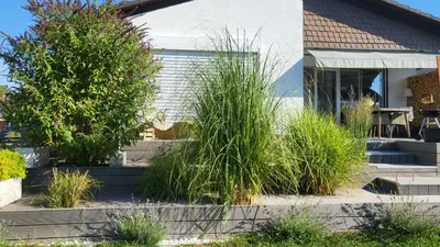 Ein Garten an der Unterkunft Ruhe und Entspannung