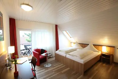 Ein Bett oder Betten in einem Zimmer der Unterkunft Kloster Schöntal