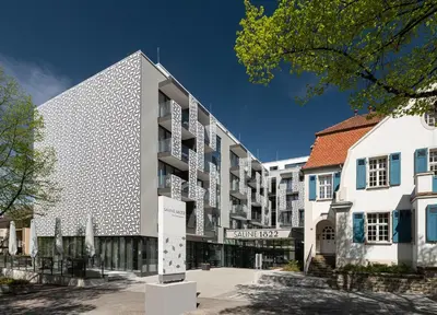 Das Gebäude in dem sich das Hotel befindet