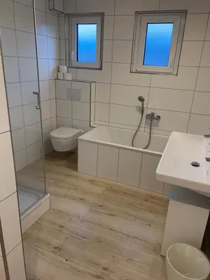Ein Badezimmer in der Unterkunft Monteurwohnung Pforzheim Zentrum