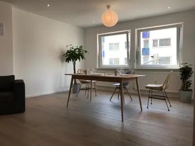 Ein Sitzbereich in der Unterkunft Monteurwohnung Pforzheim Zentrum