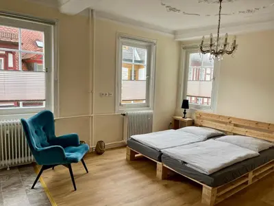 Ein Bett oder Betten in einem Zimmer der Unterkunft PUB 111 - Die Altstadt Unterkunft