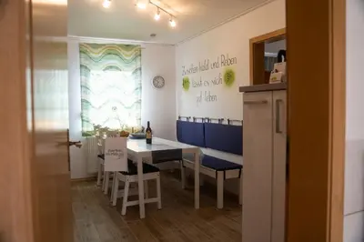 Küche/Küchenzeile in der Unterkunft Ferienhaus Lenchen